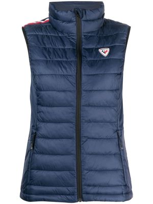 Rossignol gilet matelassé à patch logo - Bleu