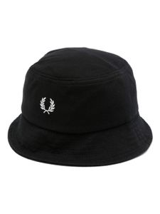 Fred Perry bob en coton à logo brodé - Noir