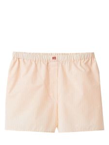 Miu Miu boxer en coton à rayures - Rose