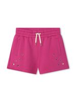 Chloé Kids short à détails d'œillets - Rose