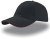 Atlantis AT610 Liberty Sandwich Cap - Black/Red - One Size