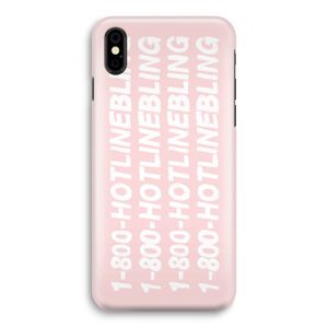 Hotline bling pink: iPhone Xs Volledig Geprint Hoesje