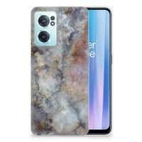 OnePlus Nord CE 2 5G TPU Siliconen Hoesje Marmer Grijs