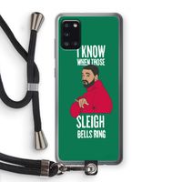 Sleigh Bells Ring: Samsung Galaxy A31 Transparant Hoesje met koord