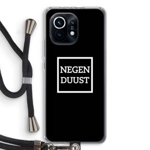 Negenduust black: Xiaomi Mi 11 Transparant Hoesje met koord