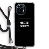 Negenduust black: Xiaomi Mi 11 Transparant Hoesje met koord