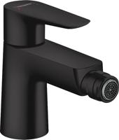Hansgrohe Talis E ééngreeps bidetmengkraan met PopUp trekwaste, mat zwart