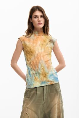 Textuur T-shirt - BROWN - XL