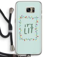 It's Lit: Samsung Galaxy S7 Edge Transparant Hoesje met koord