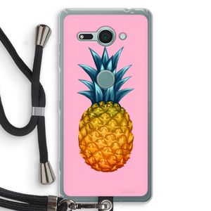 Grote ananas: Sony Xperia XZ2 Compact Transparant Hoesje met koord