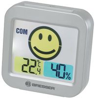 BRESSER MyTime ClimaTrend Smile Thermo- / Hygrometer met Ruimteklimaat Indicator (grijs) - thumbnail