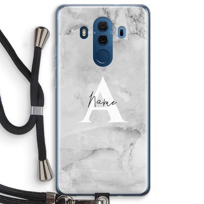 Ivory Marble: Huawei Mate 10 Pro Transparant Hoesje met koord