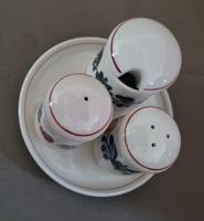 Boerenbont Menage 4 delige Set o.a. mosterdpot, peper en zoutstel