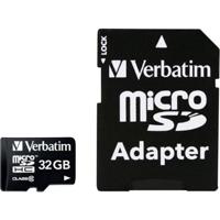 Verbatim MICRO SDHC 32GB CL 10 ADAP microSDHC-kaart 32 GB Class 10 Incl. SD-adapter - thumbnail