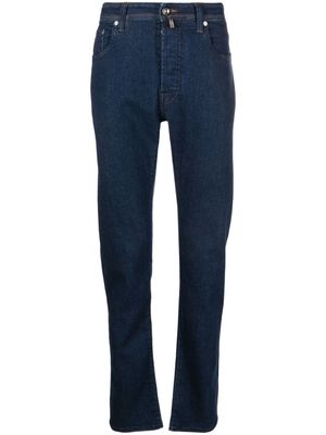 Jacob Cohën jean droit à taille basse - Bleu