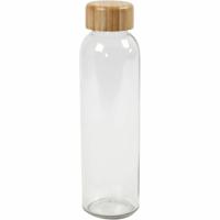 Creativ Company 558770 drinkfles Dagelijks gebruik 500 ml Glas Transparant, Hout - thumbnail