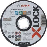 Bosch Accessoires X-LOCK Slijpschijf Multi Construction 125x1x22.23mm, recht - 1 stuk(s) - 2608619269 - thumbnail