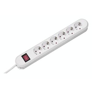 Bachmann SMART 6x Schuko H05VV-F 3G 1.50mm² 16A/3680W 3m power uitbreiding 6 AC-uitgang(en) Zwart