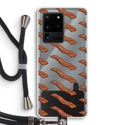 Bacon to my eggs #2: Samsung Galaxy S20 Ultra Transparant Hoesje met koord