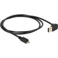 DeLOCK 1m, USB 2.0-A - USB 2.0 micro-B USB-kabel USB A Micro-USB B Zwart - thumbnail