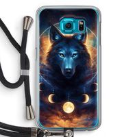 Wolf Dreamcatcher: Samsung Galaxy S6 Transparant Hoesje met koord