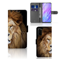 Samsung Galaxy S20 Telefoonhoesje met Pasjes Leeuw