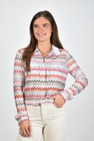 Missoni blouse met iconische zigzag patroon multicolour - thumbnail