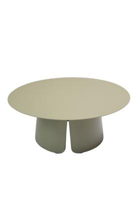 Qopps Okios koffie tafel 90 cm rond en 36 cm hoog Olive green