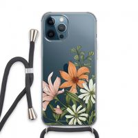 Floral bouquet: iPhone 13 Pro Max Transparant Hoesje met koord