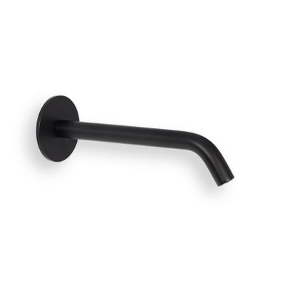 Blue Label Brondby XL uitloop voor inbouw wastafelkraan 20 cm zwart mat