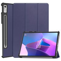 Lunso - Lenovo Tab P11 Pro Gen 2 (2e generatie) - Tri-Fold Bookcase hoes - Donkerblauw