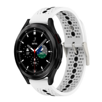 Dot Pattern bandje - Wit - Samsung Galaxy Watch 4 Classic - 42mm & 46mm - thumbnail