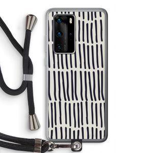 Moroccan stripes: Huawei P40 Pro Transparant Hoesje met koord