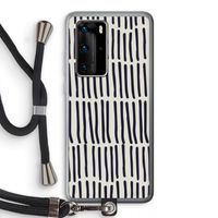 Moroccan stripes: Huawei P40 Pro Transparant Hoesje met koord