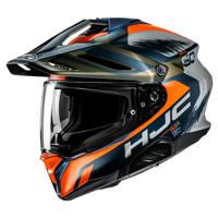 HJC RPHA-60 Quid, Dual sport helm, Mat groen Oranje