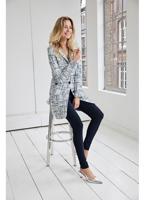 Helena Hart 7630 - Blazer Cherie Lang Boucle Blazers Marine/wit