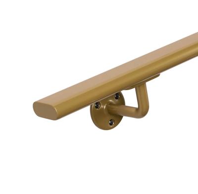 Ovale trapleuning goud 48x20 mm - per meter