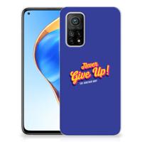Xiaomi Mi 10T | 10T Pro | Siliconen hoesje | met naam Never Give Up