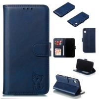 Lederen beschermhoes voor iPhone XR (blauw)