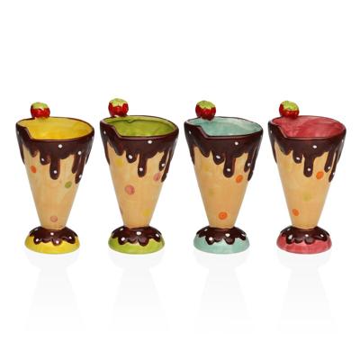 Glas voor ijs en milkshakes Versa Keramisch