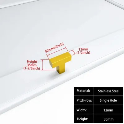 Zwart Vierkant Meubelhandvat - Aluminiumlegering | Verschillende Maten | Inclusief Schroeven