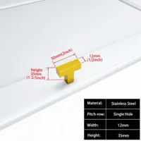 Zwart Vierkant Meubelhandvat - Aluminiumlegering | Verschillende Maten | Inclusief Schroeven