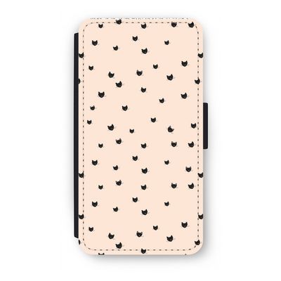 Kleine kattenkopjes: iPhone XS Flip Hoesje
