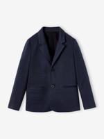 Jongensjack met visgraatmotief marineblauw