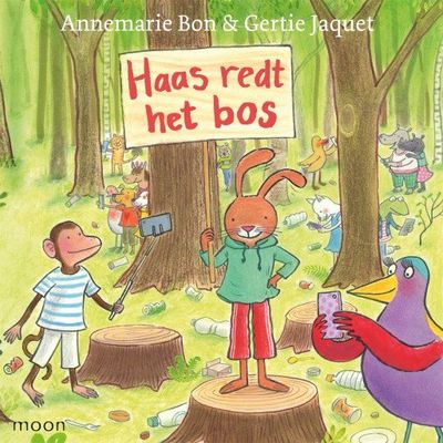 Haas redt het bos