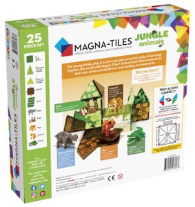 Magna-Tiles - Clear Colors - Jungle 25-delig