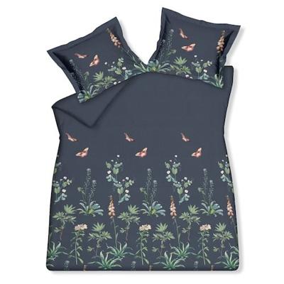 Vandyck flowery blue ink Dekbedovertrek