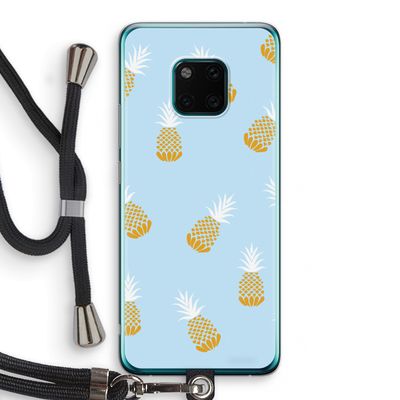 Ananasjes: Huawei Mate 20 Pro Transparant Hoesje met koord