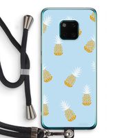Ananasjes: Huawei Mate 20 Pro Transparant Hoesje met koord