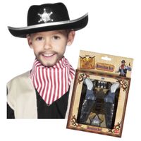 Cowboy verkleedset voor kinderen met hoed